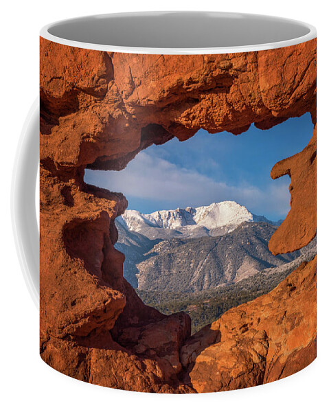 Pikes Peak Coffee Mug featuring the photograph Pikes Peak View by Darren White