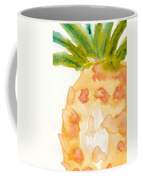Pineapple Coffee Mug featuring the painting Pina by Bonny Puckett