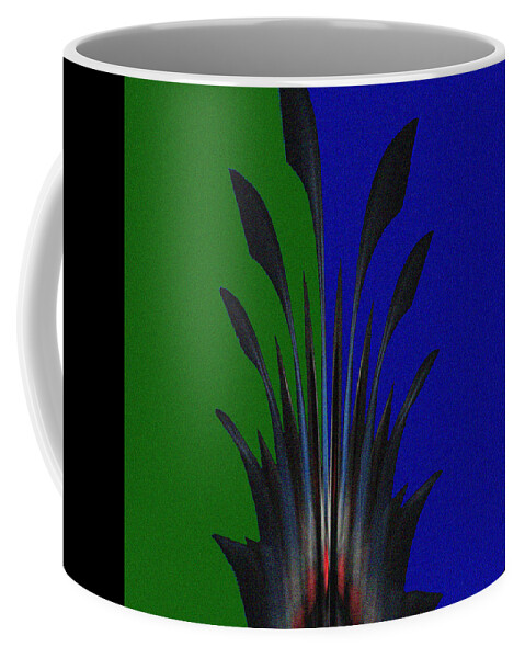 Digital Coffee Mug featuring the digital art Pineapple Top No.1 by Ronald Mills