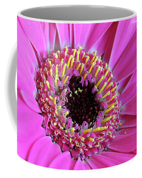 Flowers Coffee Mug featuring the digital art Pink 59 by Kevin Chippindall