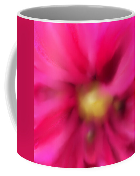 Pink Coffee Mug featuring the mixed media Pink abstract by Faa shie