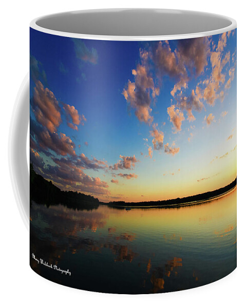 Sunset Coffee Mug featuring the photograph Pink Cloud Sunset by Mary Walchuck