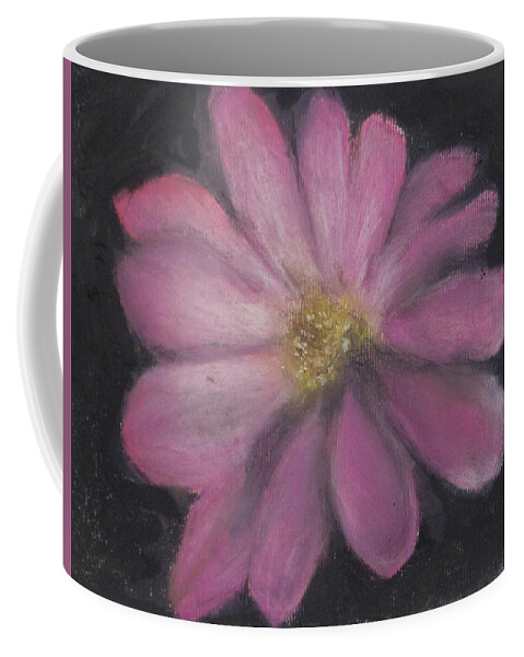 Flower Coffee Mug featuring the painting Pink Flower by Jen Shearer