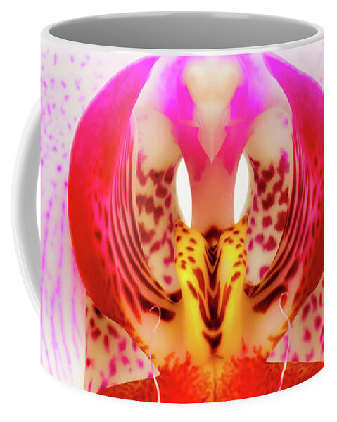 Pink Orchid Coffee Mug featuring the photograph Pink Orchid by Dave Bowman