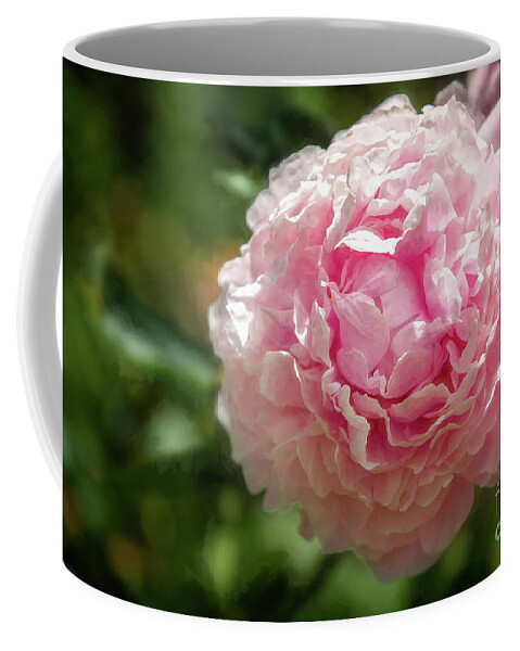 Peony Coffee Mug featuring the photograph Pink Peony by Amy Dundon