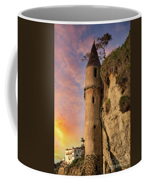 Pirate Tower Coffee Mug featuring the photograph Pirate Tower, Victoria Beach, Laguna Beach by Abigail Diane Photography