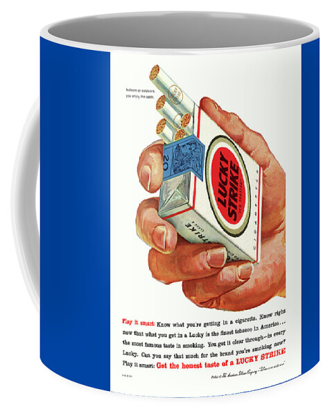 Lucky Strike Coffee Mug featuring the photograph Play It Smart by Ron Long