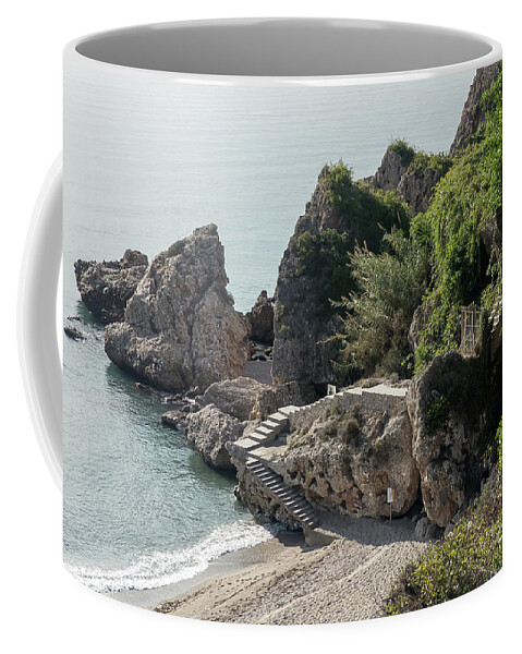 Andalucia Coffee Mug featuring the photograph Playa Carabeo by Rod Jones