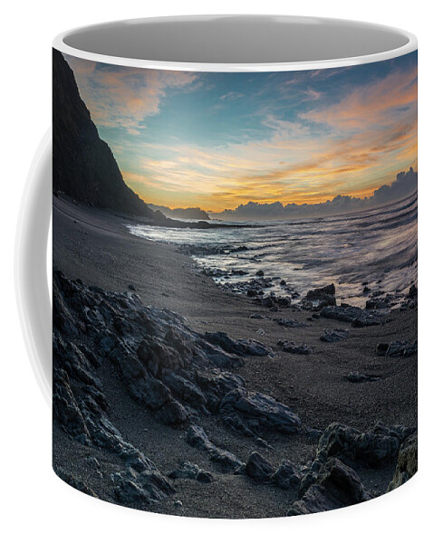Central America Coffee Mug featuring the photograph Playa Escondida at sunrise-Samara-Costa Rica by Henri Leduc