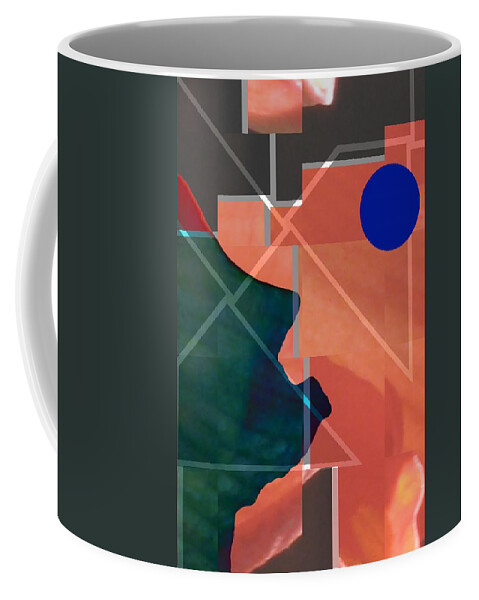 Abstract Coffee Mug featuring the digital art Plots of Land by Jeremiah Ray