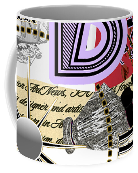Pod Coffee Mug featuring the digital art POD Collage by Delynn Addams