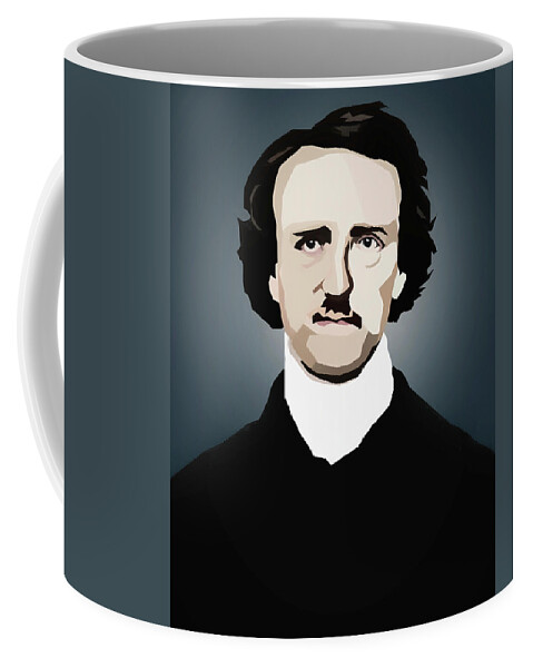  Poe Coffee Mug featuring the digital art Poe by Dan Sproul