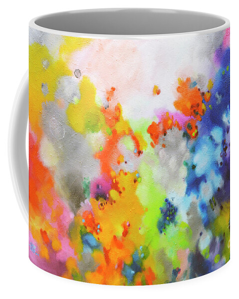 Expressionism Coffee Mug featuring the painting Point of View by Sally Trace