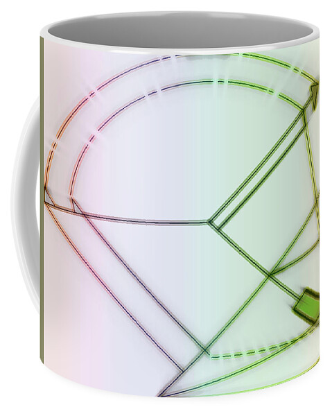 Digital Art Coffee Mug featuring the digital art Point-Out Projection by Luc Van de Steeg