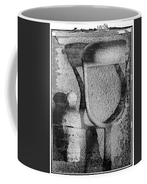 Polaroid Art Coffee Mug featuring the photograph Polaroid Art - METAL MORPHOSING - Hoe - by Paul Williams by Paul E Williams