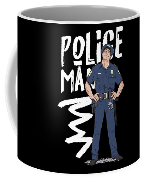 Funny Police Officer Gifts. I Like Big Busts and I Cannot Lie. 11 oz Law Enforcement Coffee Mug. Gift Idea for Academy Graduation, Dad Cop or