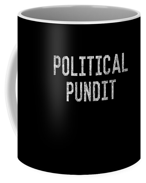 Funny Coffee Mug featuring the digital art Political Pundit Retro by Flippin Sweet Gear