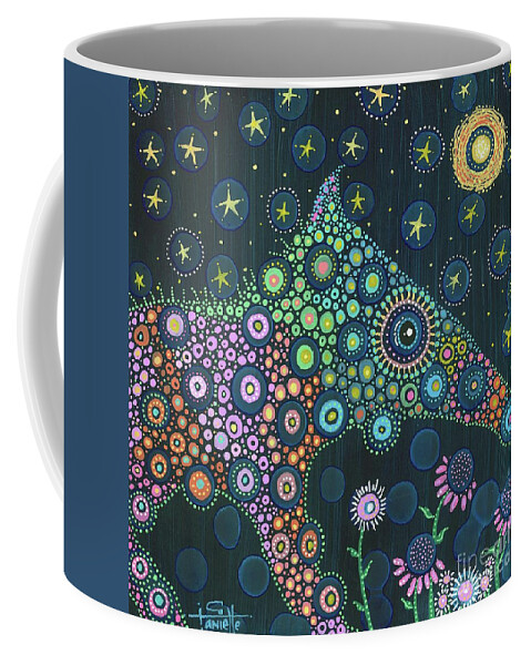 Peccary Painting Coffee Mug featuring the painting Polka Dot Peccary-Anteater-ish by Tanielle Childers