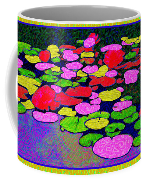 Lily Pads Coffee Mug featuring the digital art Pond Life by Rod Whyte