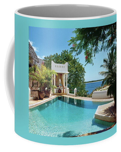 Pool On The Island Of Lamu Coffee Mug