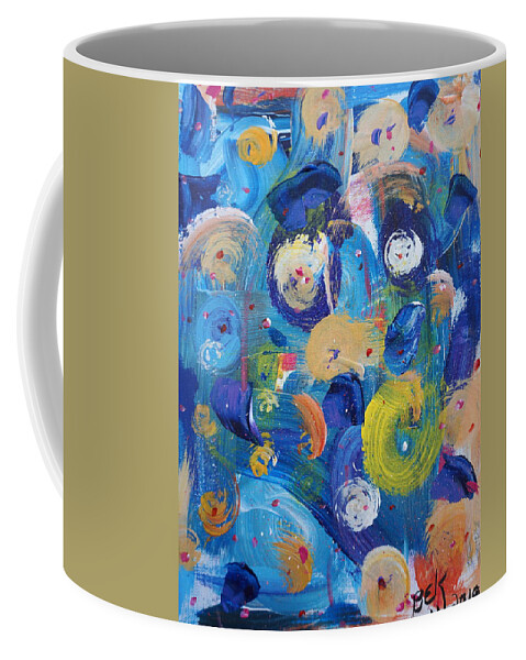 Pop Corn Coffee Mug featuring the painting Pop Corn by Brent Knippel