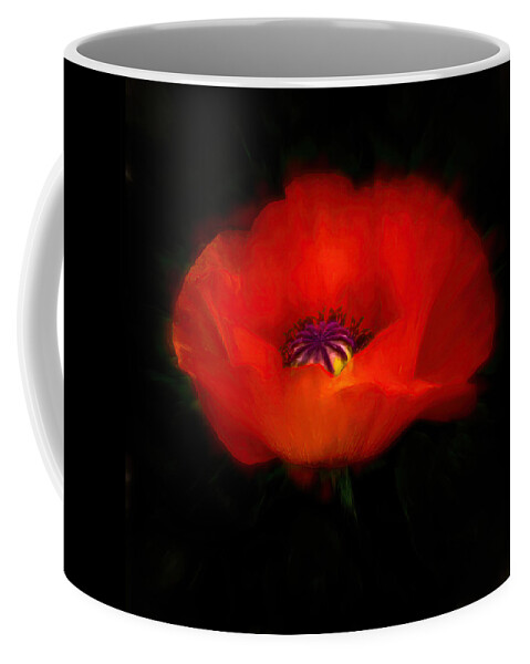 Poppies Coffee Mug featuring the photograph Poppy Glow by Carl H Payne