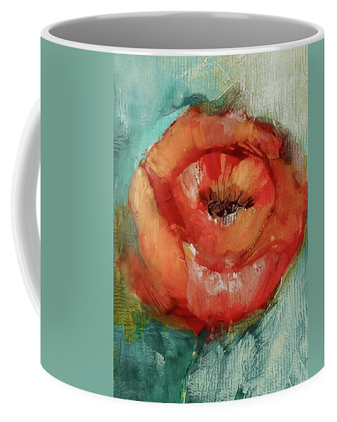 Poppy Coffee Mug featuring the painting Poppy Perfection IV by Lisa Kaiser