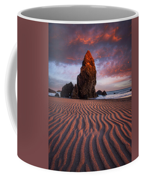 Oregon Coffee Mug featuring the photograph Port Orford Sunset by Darren White