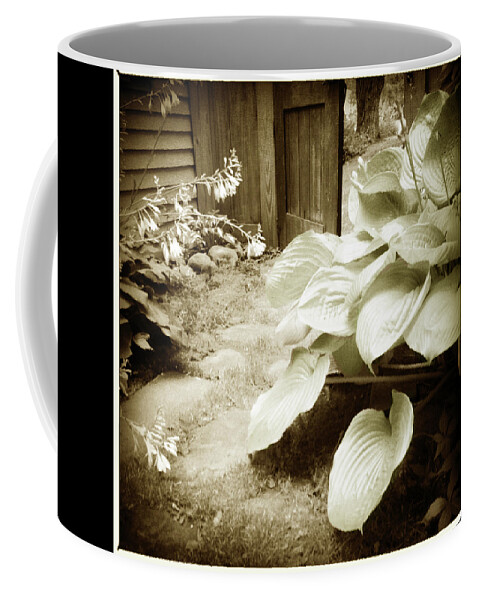 Hosta Coffee Mug featuring the photograph Portal by Robert Dann