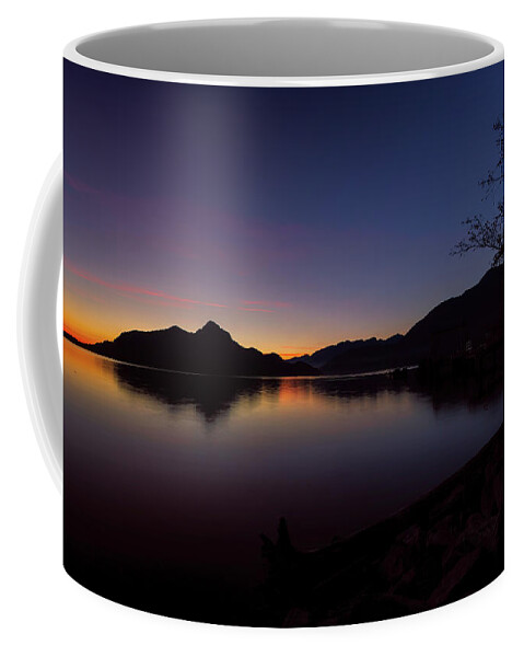 Zen Coffee Mug featuring the photograph Porteau Cove Blue Hour by Monte Arnold