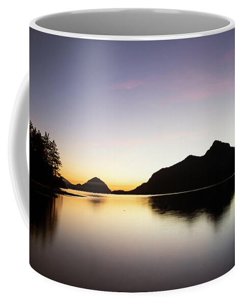 Sunset Coffee Mug featuring the photograph Porteau Cove Shimmer by Monte Arnold