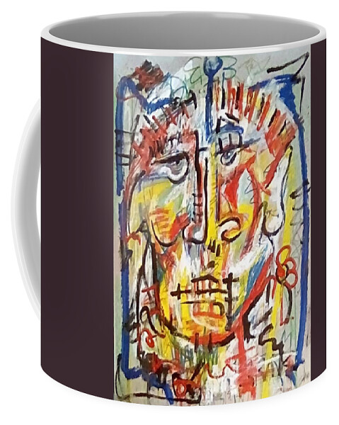  Coffee Mug featuring the mixed media Portrait 2020 by Gustavo Ramirez