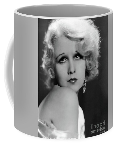 Anita Page Coffee Mug featuring the photograph Portrait of Anita Page by Sad Hill - Bizarre Los Angeles Archive