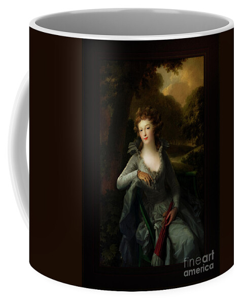 Portrait Of Jacoba Margaretha Maria Boreel Coffee Mug featuring the painting Portrait of Jacoba Margaretha Maria Boreel by Johann Friedrich August Tischbein Classical Art by Rolando Burbon