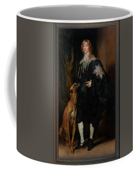 Portrait Of James Stuart Coffee Mug featuring the painting Portrait of James Stuart Duke of Richmond and Lenox by Anthony van Dyck by Rolando Burbon