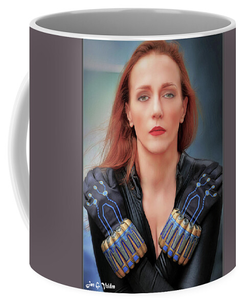 Black Widow Coffee Mug featuring the photograph Portrait of the Black Widow by Jon Volden