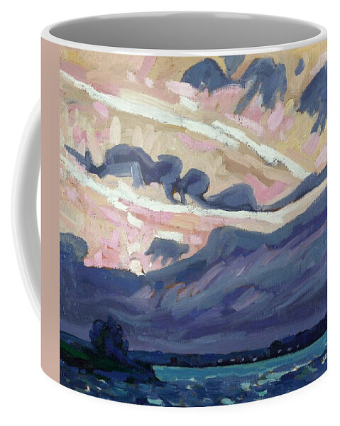 2021 Coffee Mug featuring the painting Portsmouth Sunrise Weather by Phil Chadwick