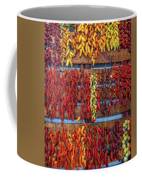 Peppers Coffee Mug featuring the photograph Portuguese Peppers by Steven Sparks
