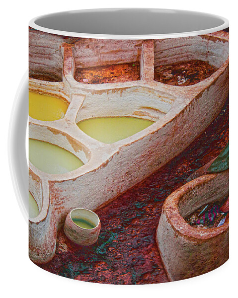 Colors Coffee Mug featuring the photograph Pots of Color by Edward Shmunes