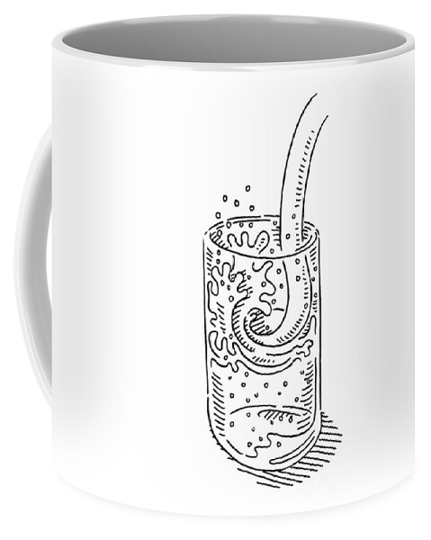 hand drawn cup vector illustration. Black and white sketch of a mug  33507850 Vector Art at Vecteezy