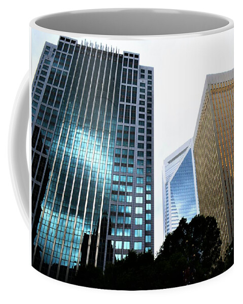 Skyscrapers Coffee Mug featuring the photograph Power Towers by Addison Likins