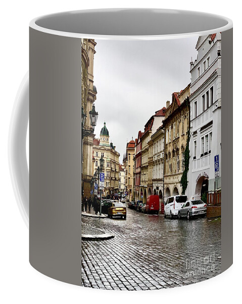  Coffee Mug featuring the photograph Prague Streets by Dennis Richardson