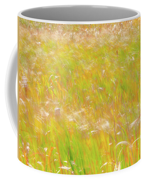 Nature Coffee Mug featuring the photograph Prairie Wind Textures 12 by Leland D Howard