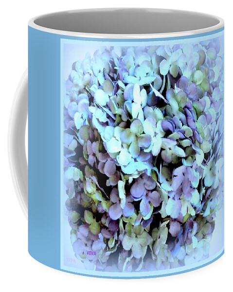 Petals Coffee Mug featuring the photograph Precious Petals  Blues by VIVA Anderson