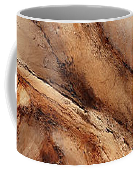 Mountain Coffee Mug featuring the painting Precipice by Tamara Nelson