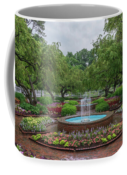 New England Coffee Mug featuring the photograph Prescott Park Gardens by Sharon Seaward