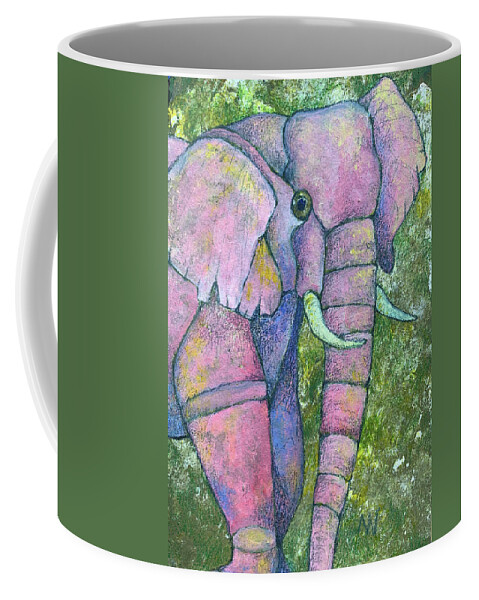 Pink Coffee Mug featuring the photograph Pretty in Pink Elephant by AnneMarie Welsh