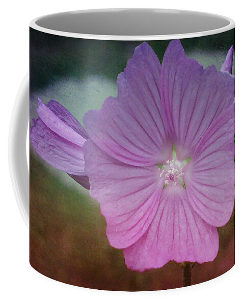 Pink Coffee Mug featuring the mixed media Pretty in Pink by Moira Law