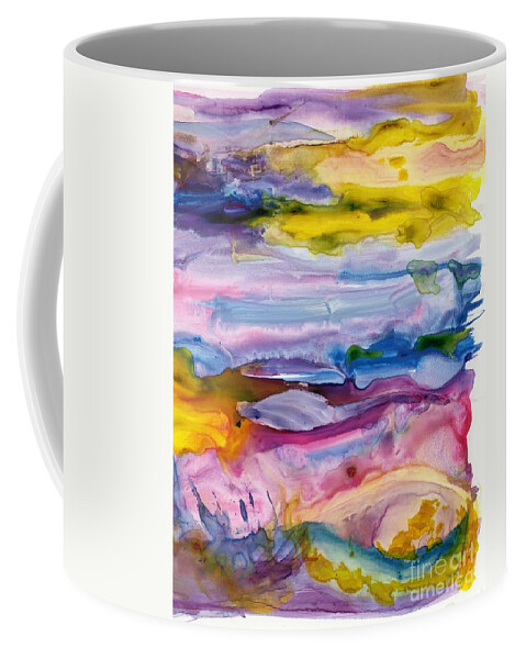 Primary Color Coffee Mug featuring the painting Primary Seascape by Tammy Nara