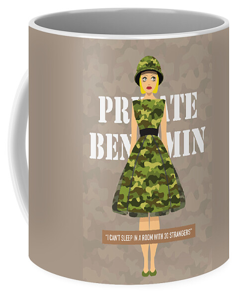 Movie Poster Coffee Mug featuring the digital art Private Benjamin - Alternative Movie Poster by Movie Poster Boy